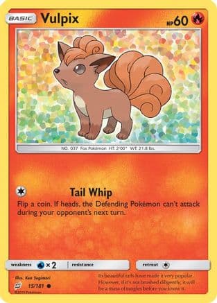 Vulpix 015/181 - SM Team Up Reverse Holofoil