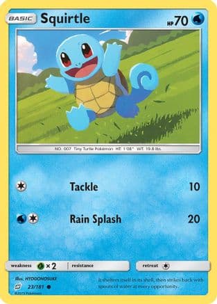 Squirtle 023/181 - SM Team Up Reverse Holofoil