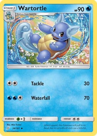 Wartortle 024/181 - SM Team Up Reverse Holofoil