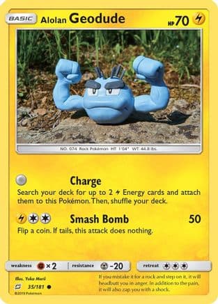 Alolan Geodude 035/181 - SM Team Up Reverse Holofoil