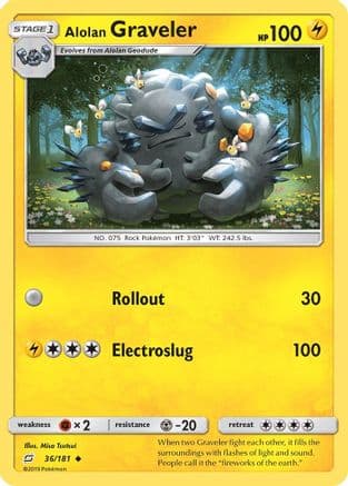 Alolan Graveler 036/181 - SM Team Up Reverse Holofoil
