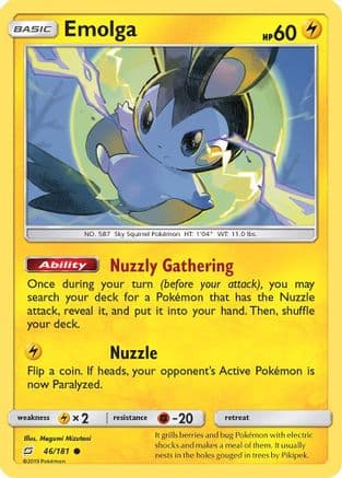 Emolga 046/181 - SM Team Up Reverse Holofoil