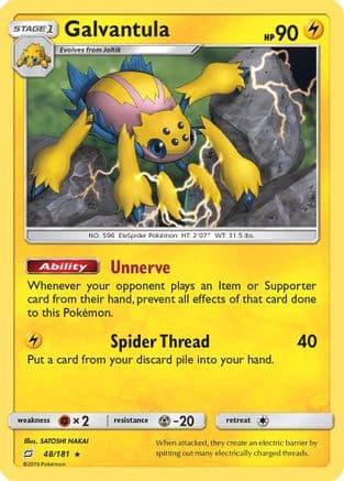 Galvantula - Reverse Holofoil SM Team Up - Rare