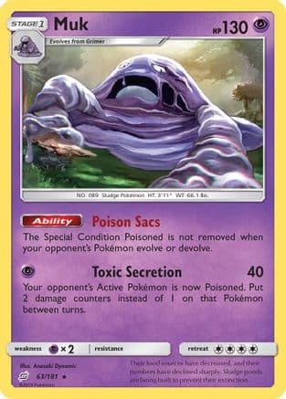 Muk 063/181 - SM Team Up Reverse Holofoil