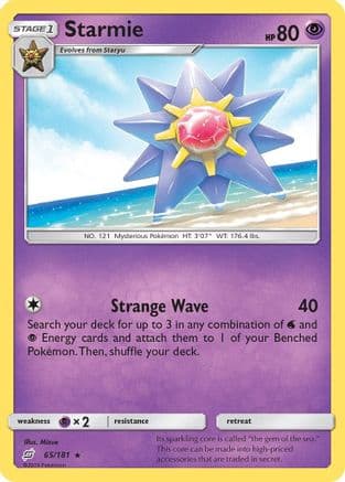 Starmie 065/181 - SM Team Up Reverse Holofoil