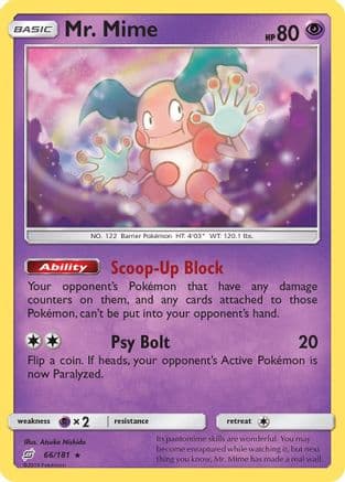 Mr. Mime 066/181 - SM Team Up Reverse Holofoil