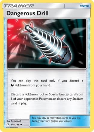 Dangerous Drill 138/181 - SM Team Up Reverse Holofoil