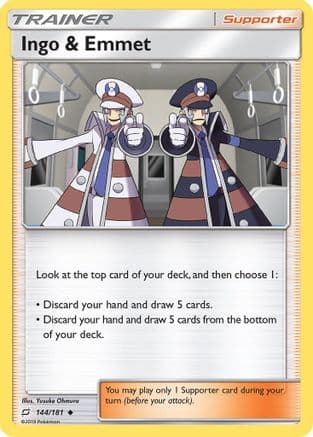 Ingo & Emmet 144/181 - SM Team Up Reverse Holofoil