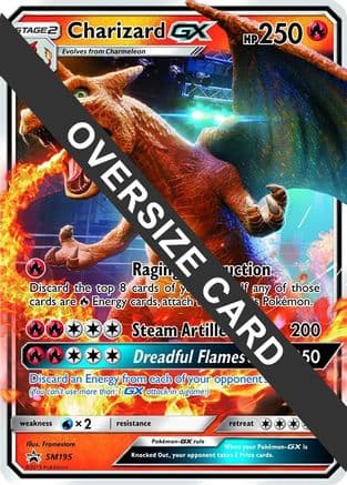 Charizard GX SM195 (SM Black Star Promo) SM195- Jumbo Cards Holofoil