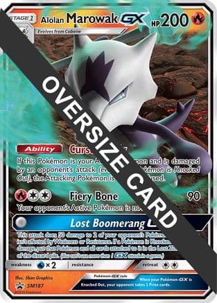 Alolan Marowak GX SM187 SM187- Jumbo Cards Holofoil