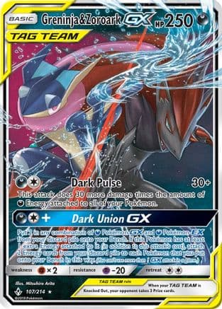 Greninja & Zoroark GX 107/214 - SM Unbroken Bonds Holofoil