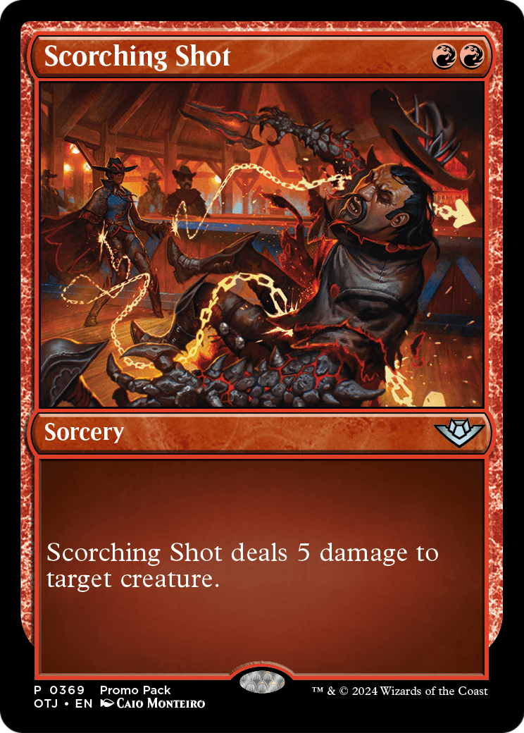 Scorching Shot (OTJ-369) - Outlaws of Thunder Junction Foil