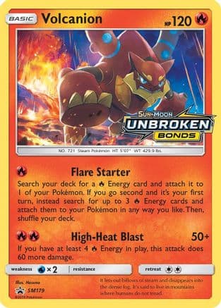 Volcanion SM179 (Prerelease) SM179/248 - SM Promos Holofoil