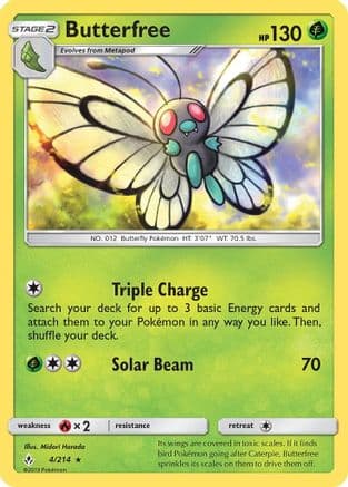 Butterfree 004/214 - SM Unbroken Bonds Reverse Holofoil