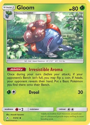 Gloom 007/214 - SM Unbroken Bonds Reverse Holofoil