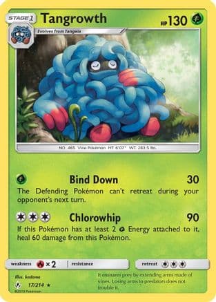 Tangrowth SM Unbroken Bonds - Rare