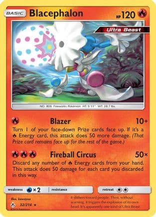 Blacephalon 032/214 - SM Unbroken Bonds Reverse Holofoil