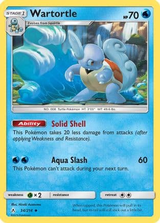 Wartortle 034/214 - SM Unbroken Bonds