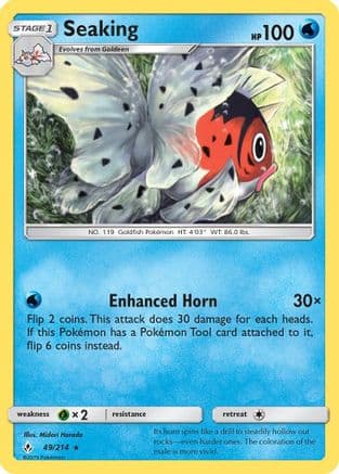 Seaking 49/214 - SM Unbroken Bonds Reverse Holofoil