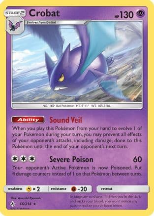 Crobat 066/214 - SM Unbroken Bonds Reverse Holofoil