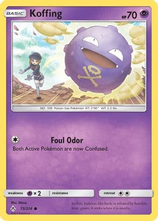 Koffing 073/214 - SM Unbroken Bonds Reverse Holofoil