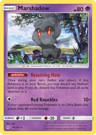 Marshadow 081/214 - SM Unbroken Bonds Reverse Holofoil