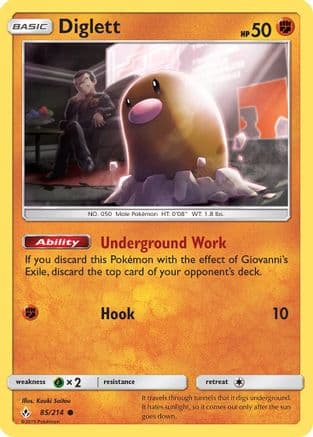 Diglett 085/214 - SM Unbroken Bonds Reverse Holofoil