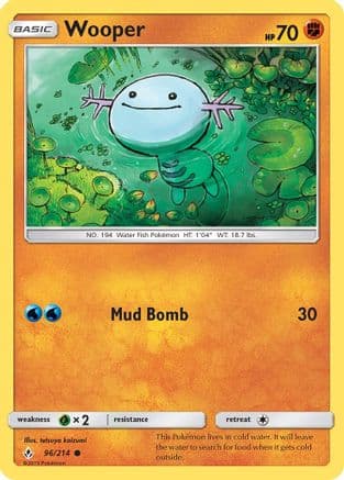 Wooper 096/214 - SM Unbroken Bonds Reverse Holofoil