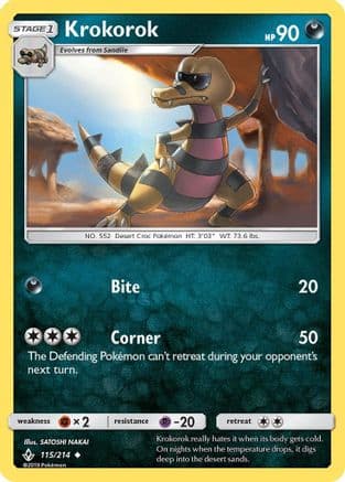 Krokorok 115/214 - SM Unbroken Bonds Reverse Holofoil