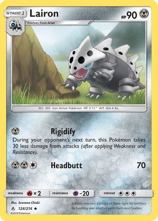 Lairon 124/214 - SM Unbroken Bonds Reverse Holofoil