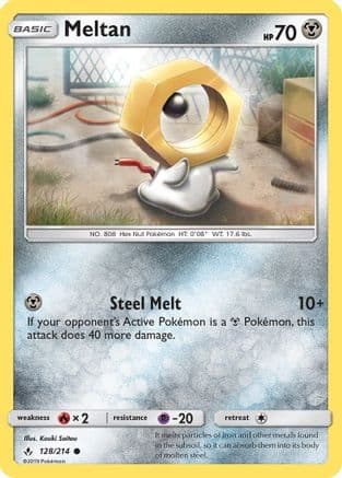 Meltan 128/214 - SM Unbroken Bonds Reverse Holofoil