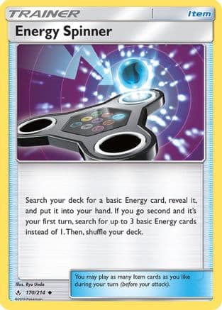 Energy Spinner 170/214 - SM Unbroken Bonds Reverse Holofoil