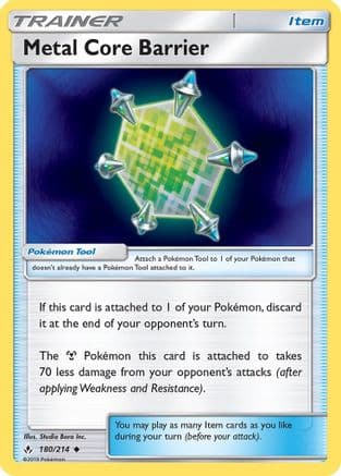 Metal Core Barrier 180/214 - SM Unbroken Bonds Reverse Holofoil