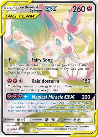 Gardevoir & Sylveon GX (Alternate Full Art) 205/214 - SM Unbroken Bonds Holofoil