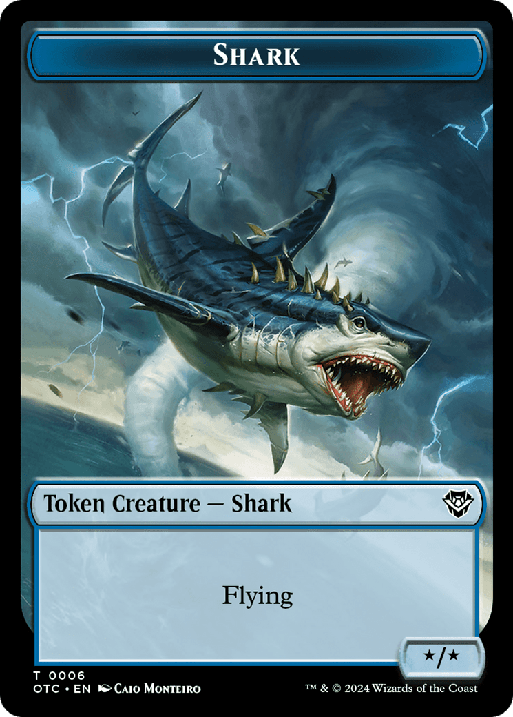Shark (TOTC-006) - Outlaws of Thunder Junction Commander Tokens Foil