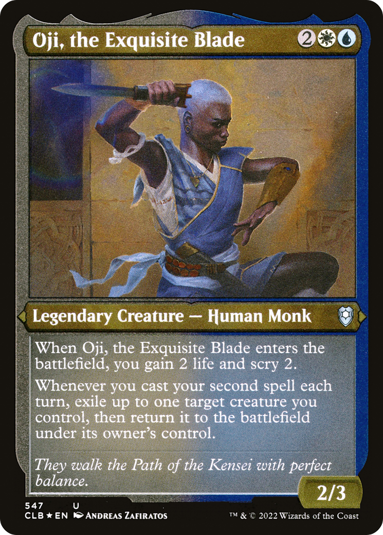 Oji, the Exquisite Blade (CLB-547) - Commander Legends: Battle for Baldur's Gate Etched Foil