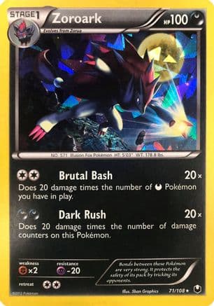 Zoroark (Cracked Ice Holo) 71/108 - Deck Exclusives Holofoil