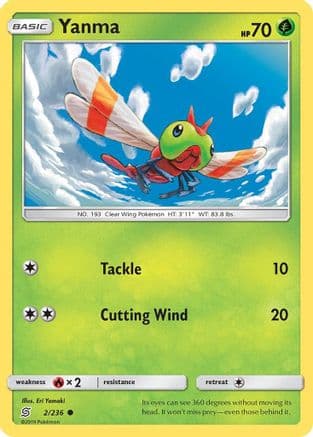 Yanma 002/236 - SM Unified Minds Reverse Holofoil