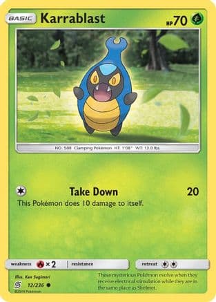 Karrablast 012/236 - SM Unified Minds Reverse Holofoil