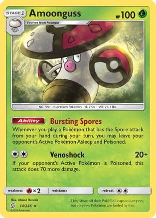 Amoonguss 14/236 - SM Unified Minds Reverse Holofoil
