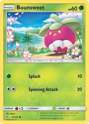 Bounsweet 17/236 - SM Unified Minds Reverse Holofoil