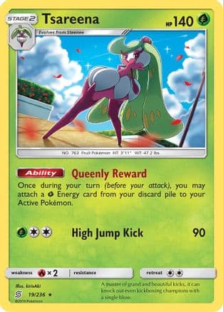 Tsareena 19/236 - SM Unified Minds Reverse Holofoil