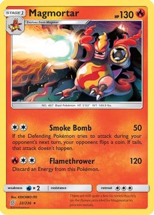 Magmortar 22/236 - SM Unified Minds Reverse Holofoil