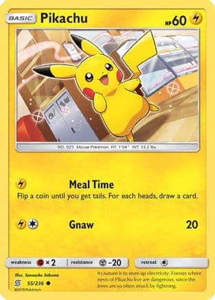 Pikachu 055/236 - SM Unified Minds Reverse Holofoil