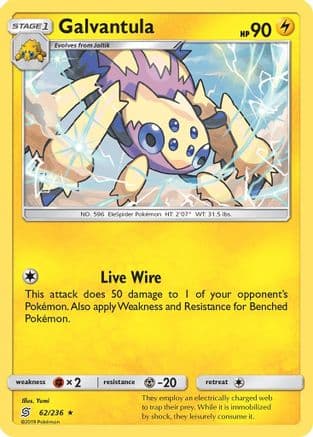 Galvantula 62/236 - SM Unified Minds Reverse Holofoil