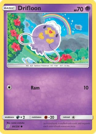Drifloon 080/236 - SM Unified Minds Reverse Holofoil