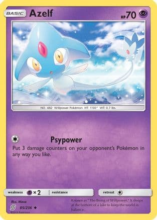 Azelf 085/236 - SM Unified Minds Reverse Holofoil