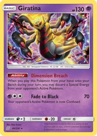 Giratina 086/236 - SM Unified Minds Reverse Holofoil