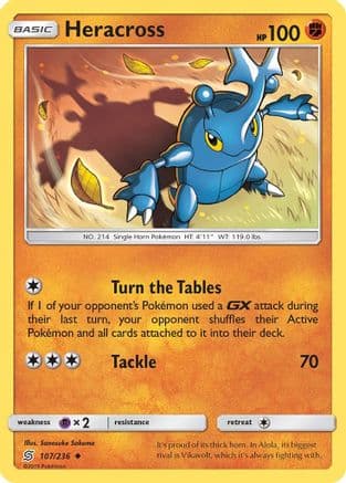 Heracross 107/236 - SM Unified Minds Reverse Holofoil