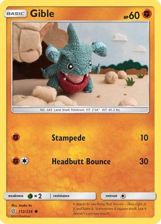 Gible 112/236 - SM Unified Minds Reverse Holofoil